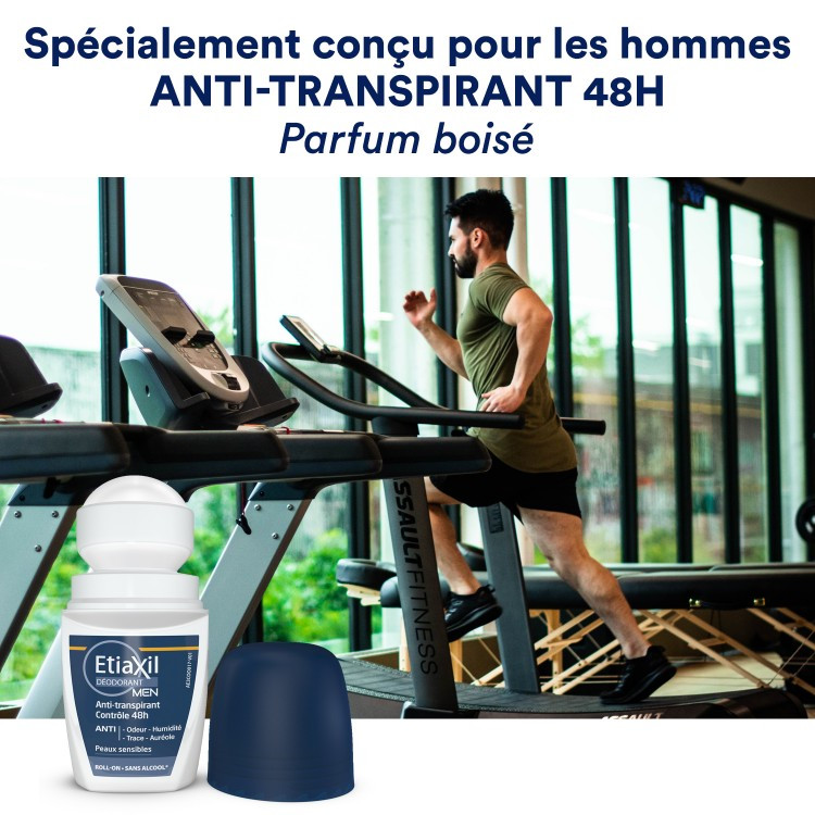 Lăn Khử Mùi Etiaxil Men Antiperspirant Antiperspirant Control 48h 50ml