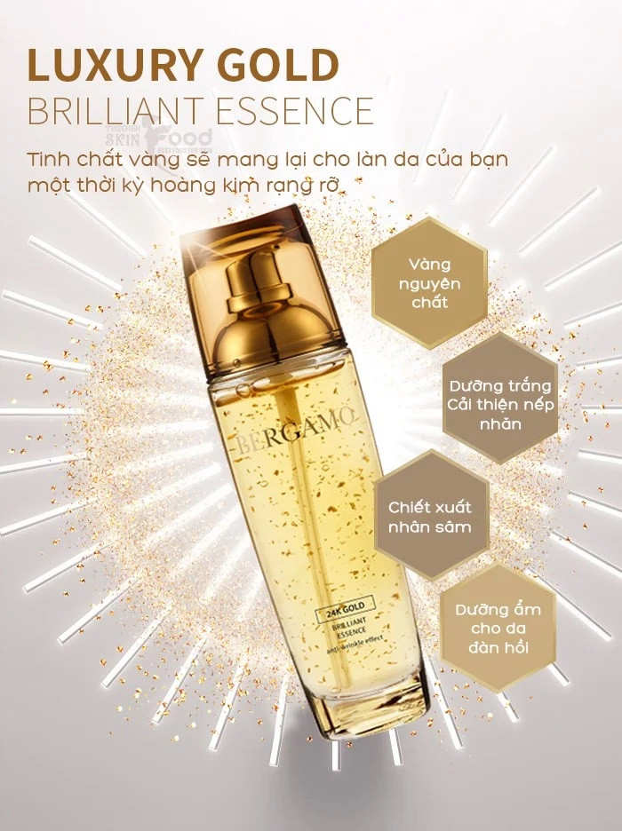 [HQ-All] Serum Dưỡng Da , Chống Lão Hóa Bergamo Vita Chiết Xuất Vàng 24K 110ml