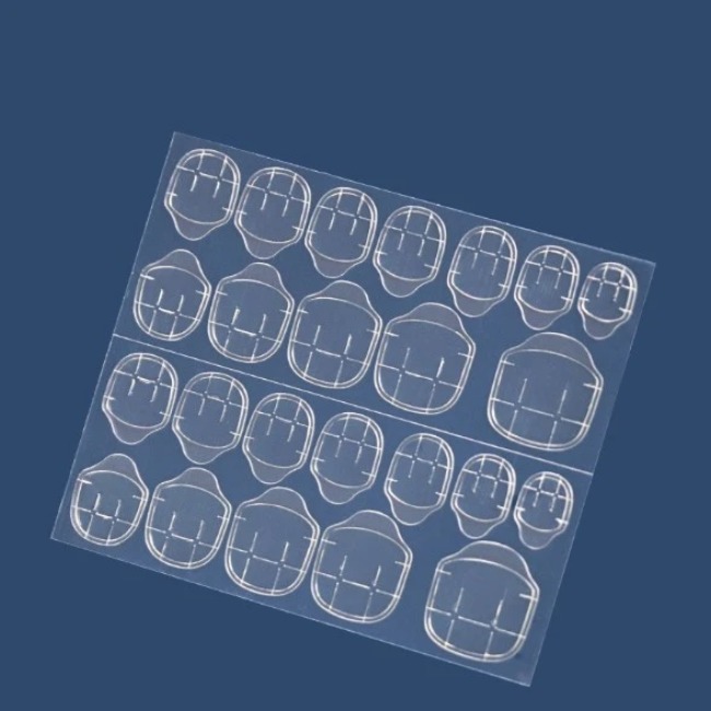 Keo dán móng tạm thời silicon ( tấm 24 miếng nhỏ) - VN