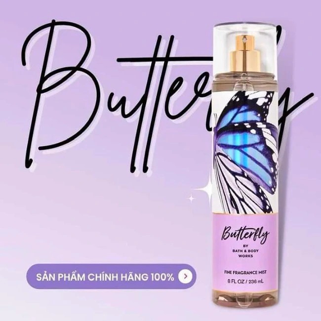 Xịt Thơm Bath & Body Works Butterfly Fine Fragrance Mist