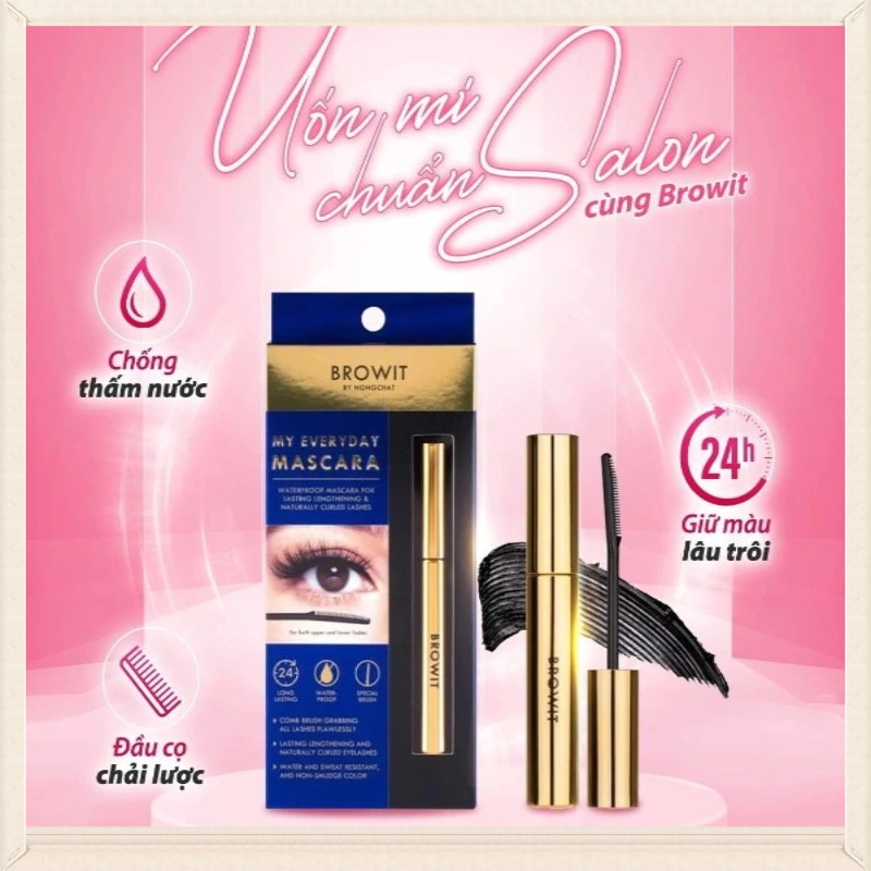 Mascara Chống Nước Browit by Nong Chat My Everyday Mascara Thái Lan (không có hộp)