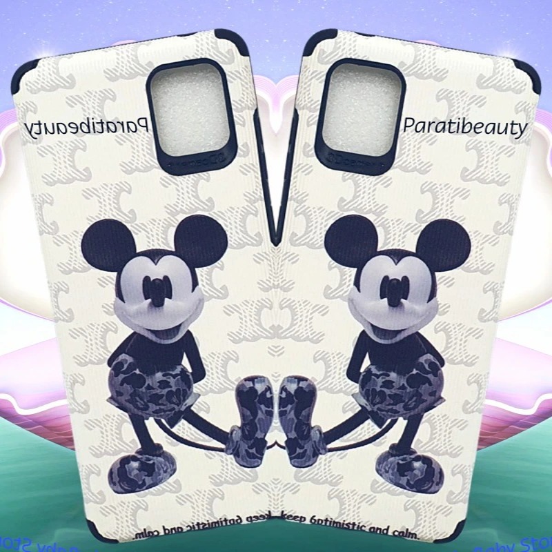 Ốp Lưng Điện Thoại Mềm Hình Chú Chuột Mickey Dễ Thương Màu Trắng Cho Sam Sung