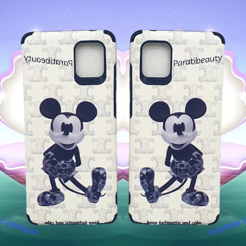 Ốp Lưng Điện Thoại Mềm Hình Chú Chuột Mickey Dễ Thương Màu Trắng Cho Sam Sung