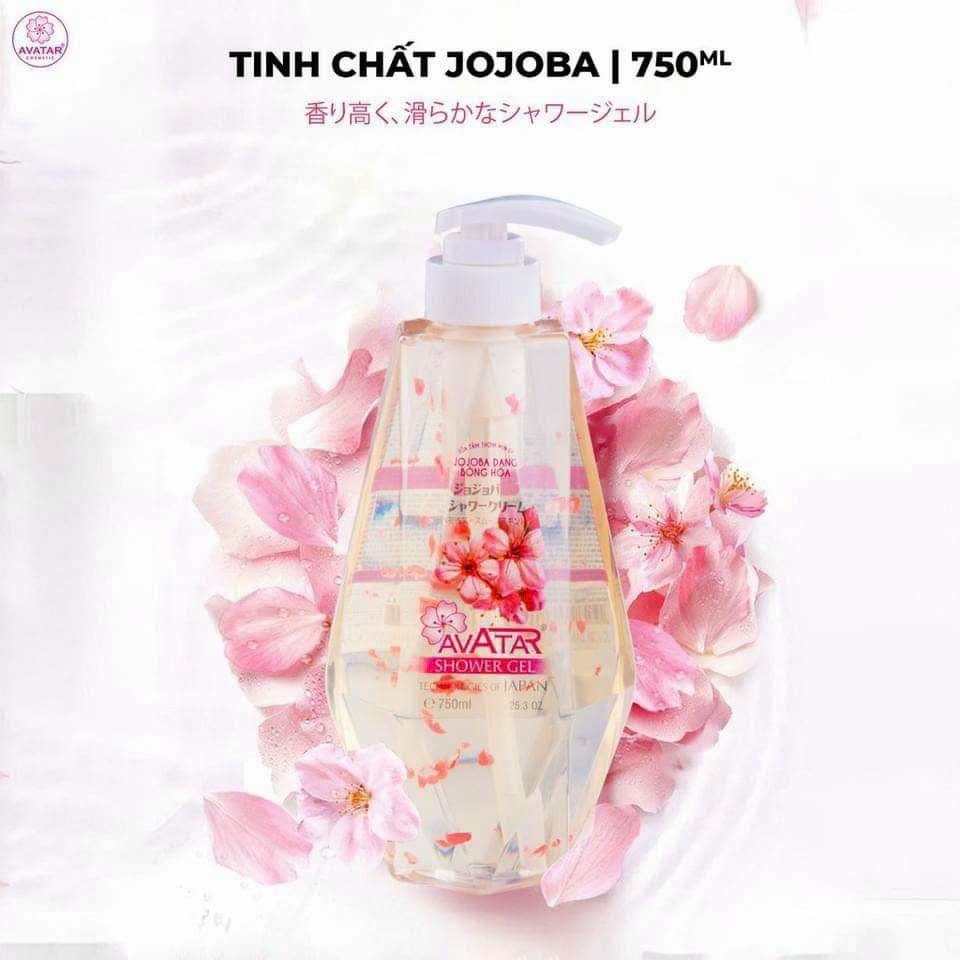 Sữa Tắm Thơm Mịn Da Hoa Anh Đào JAvatar Ojoba Nhật Bản