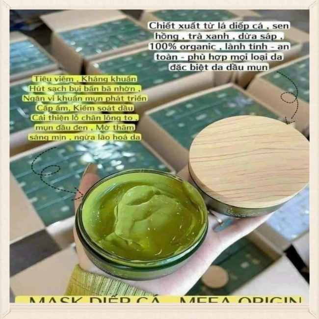 Mặt Nạ Diếp Cá Dưỡng Da Nâng Tone MeeA Organic 100g