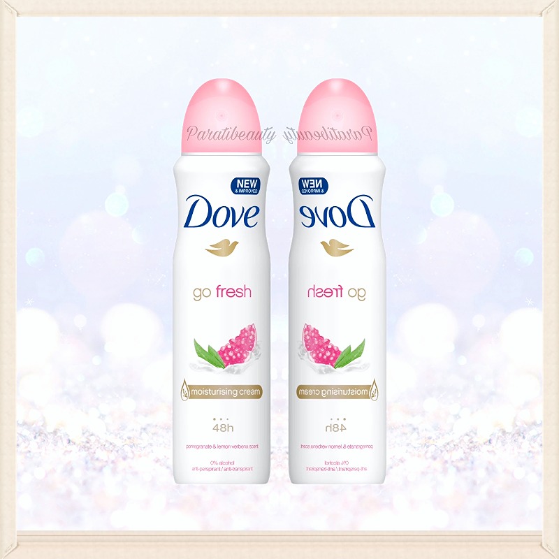 Xịt Khử Mùi Dove Dưỡng Da Mềm Mịn 48H Hương Go Fresh Granada y verbena 150ml
