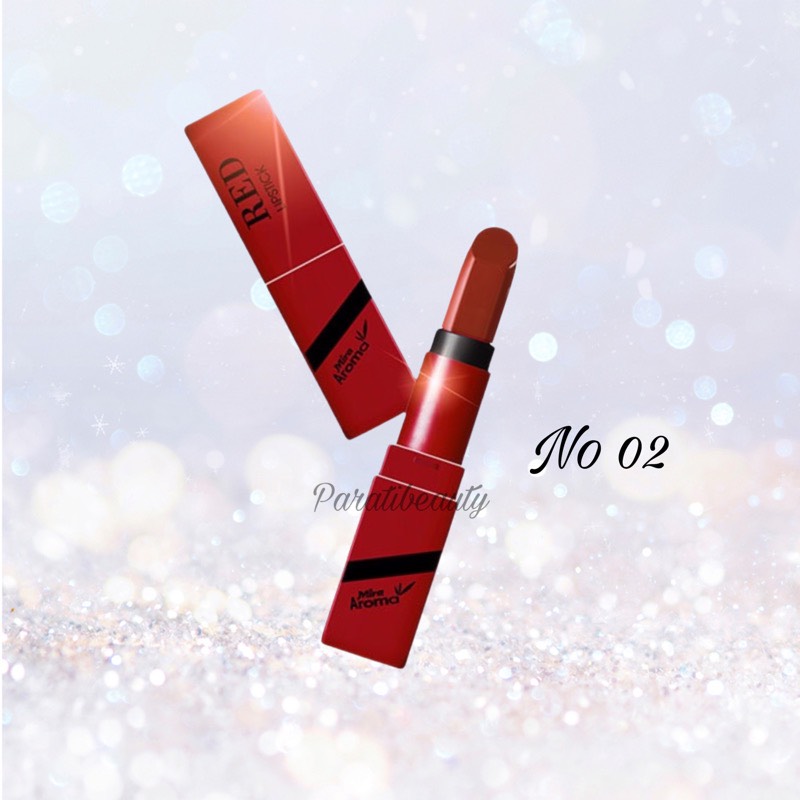 Son Môi Dạng Thỏi Dưỡng Ẩm Mira Aroma Red Lipstick # 01 2.2g