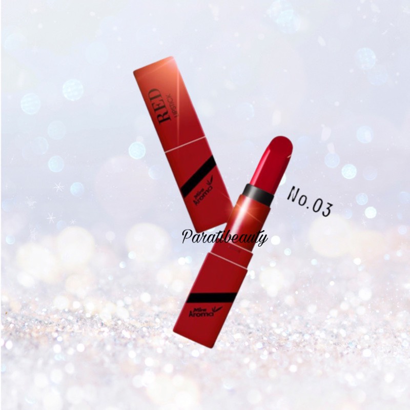 Son Môi Dạng Thỏi Dưỡng Ẩm Mira Aroma Red Lipstick # 01 2.2g