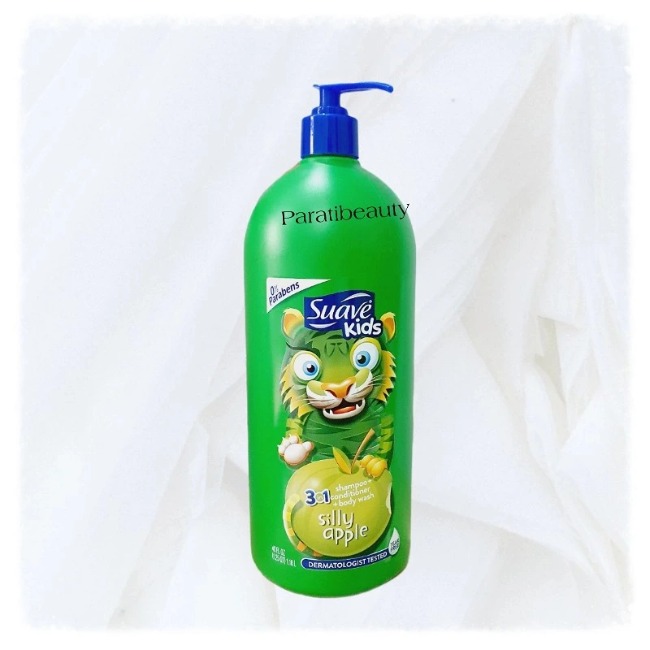 Sữa Tăm, Gôi, Xả Siêu To Suave Kids 3in1 Cho Trẻ Em Hương Táo 1.18L