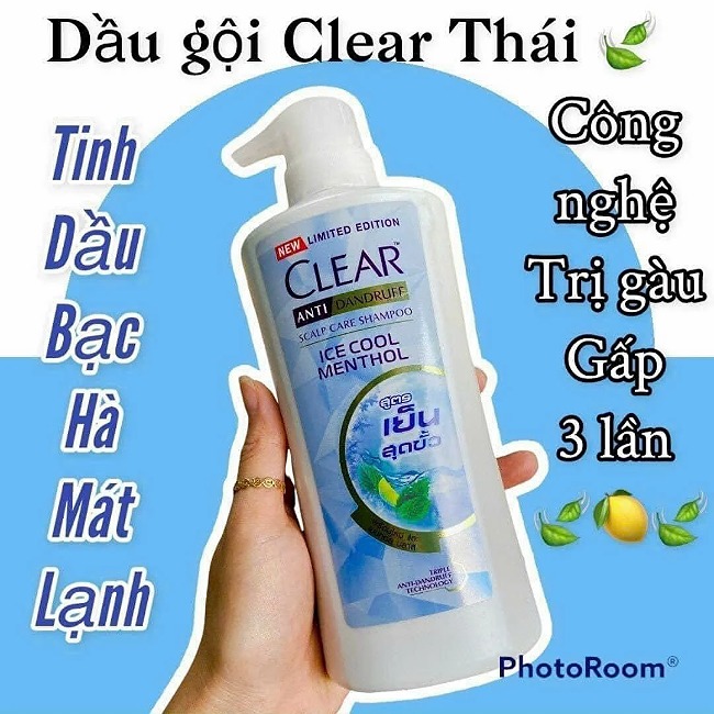 Dầu Gội Đầu Clear Anti Dandruff Bạc Hà 480ml
