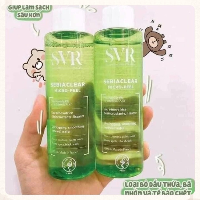 Toner Dành Cho Da Dầu, Mụn SVR Sebiaclear Micro Peel 150ml G