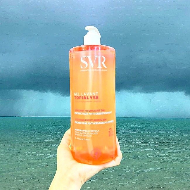 Sữa Rửa Mặt SVR Topialyse Gel Lavant Cleansing Màu Hồng Cho Da Khô, Nhạy Cảm 400ml