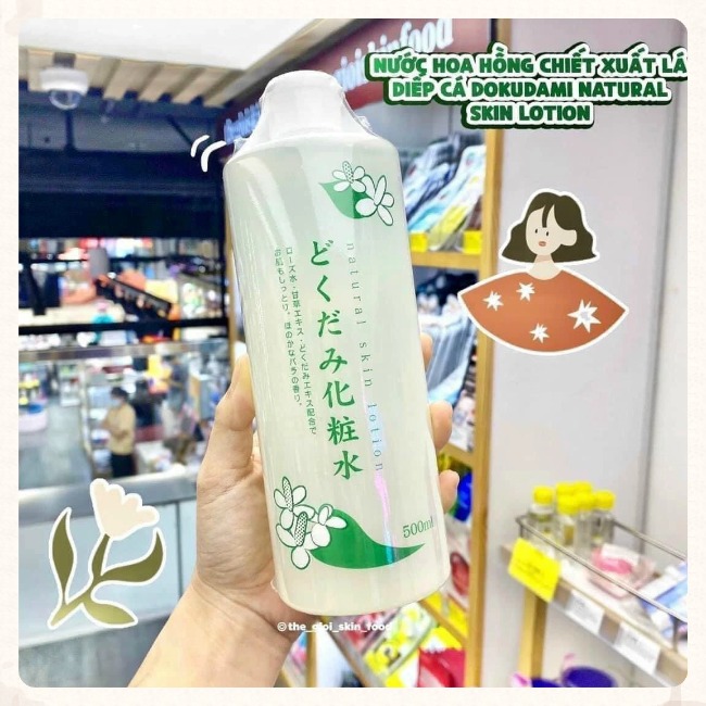 Nước hoa hồng dưỡng da chiết xuất lá diếp cá CHINOSHIO 500ml