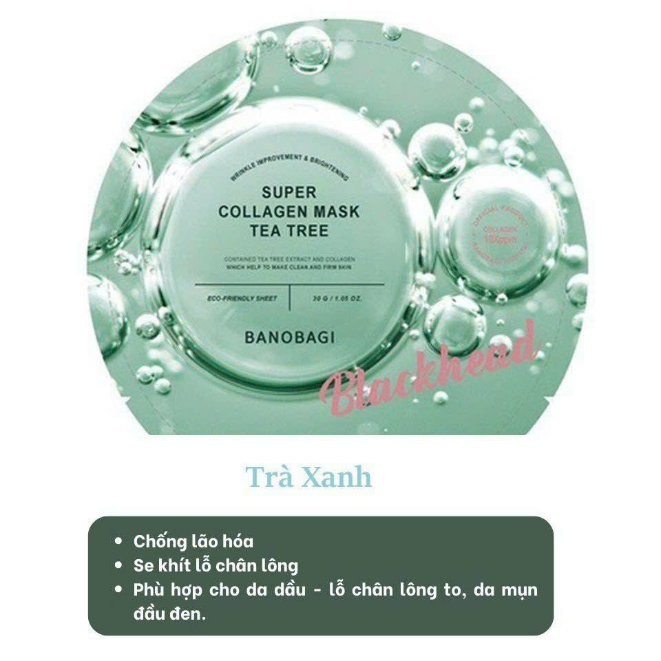 Miếng Mặt N.ạ Giấy Banobagi Mask Super Collagen Stem Cell Vitamin