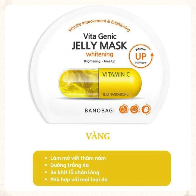 Miếng Mặt N.ạ Giấy Banobagi Mask Super Collagen Stem Cell Vitamin