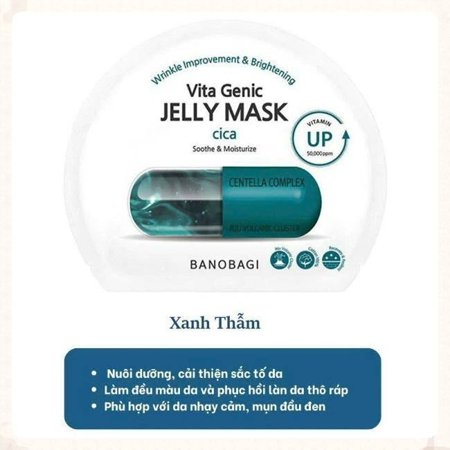 Miếng Mặt N.ạ Giấy Banobagi Mask Super Collagen Stem Cell Vitamin