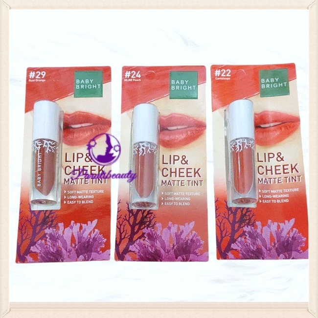 Son Kem & Má Hồng Baby Bright Lip & Cheek Matte Tint 2.4g