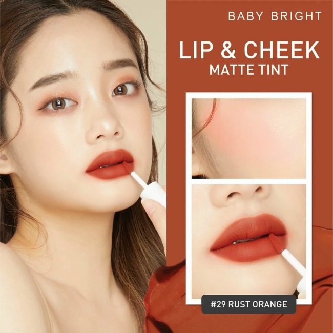 Son Kem & Má Hồng Baby Bright Lip & Cheek Matte Tint 2.4g