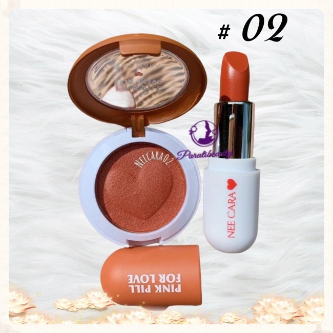 Set Son - Phấn Mắt Nee Cara Pink Pill N402
