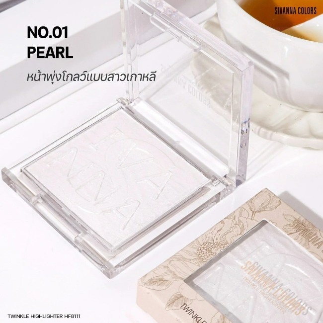 Phấn Highlight Bắt Sáng Ánh Nhũ Cao Cấp Sivanna Twinkle HF8111