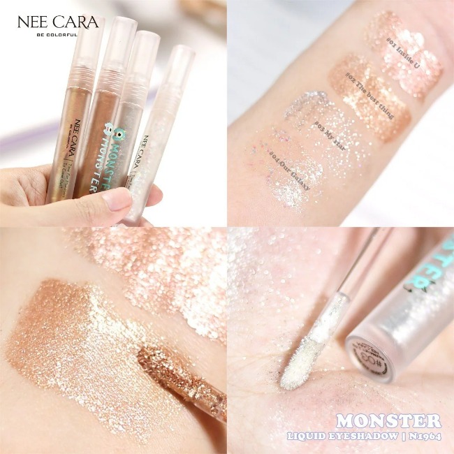 HLK-Nhũ Mắt Kim Tuyến Nee Cara Highlight Bắt Sáng Bền Màu Chống Nước N1964