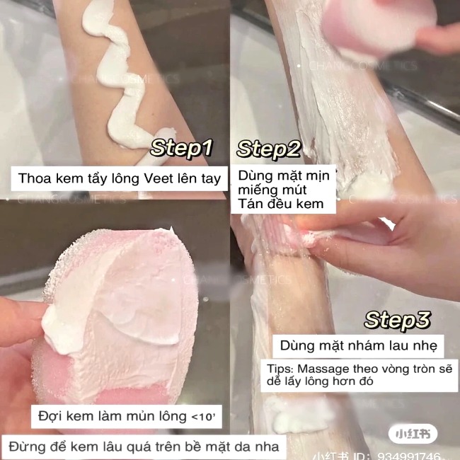 HLK-Kem Tẩy Lông Veet Cho Da Nhạy Cảm Chính Hãng Nhật Bản