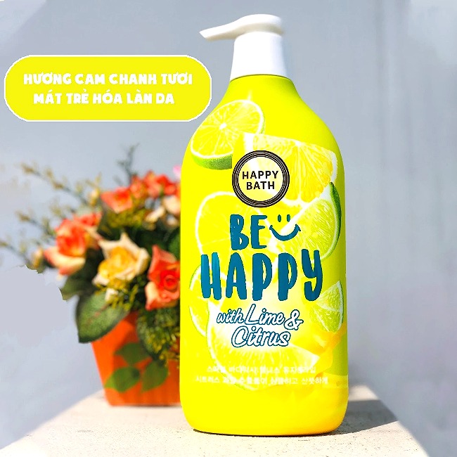 Sữa Tắm Happy Bath Natural Essence Grapefruit  900ml