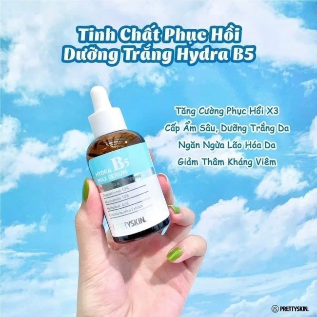 Serum Phục Hồi Dưỡng Trắng Prettyskin Hydra B5 Max Serum Hàn Quốc 50ml