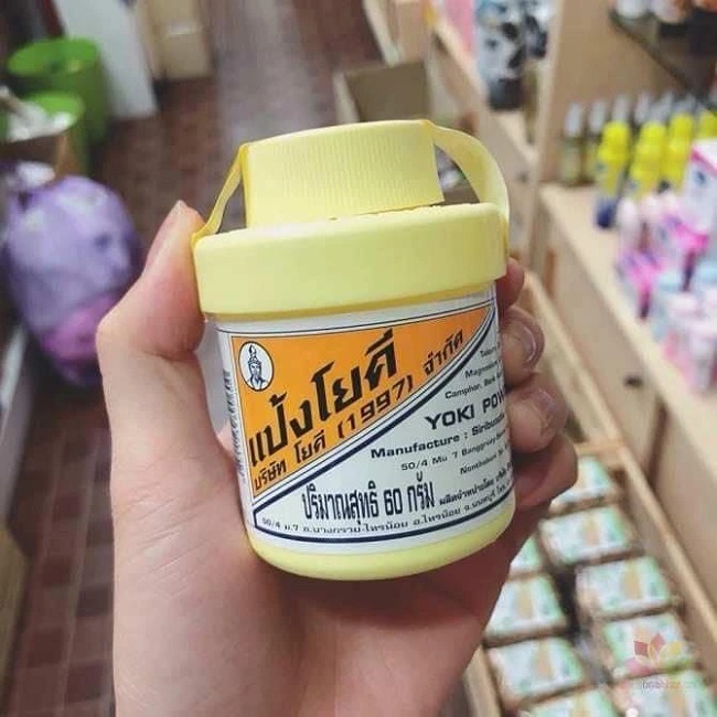 Hộp Phấn Khử Mùi hôi Chân Yoki Powder Thái Lan 60g