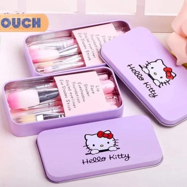 Bộ 7 Cây Cọ Trang Điểm Màu Hồng Hello Kitty G