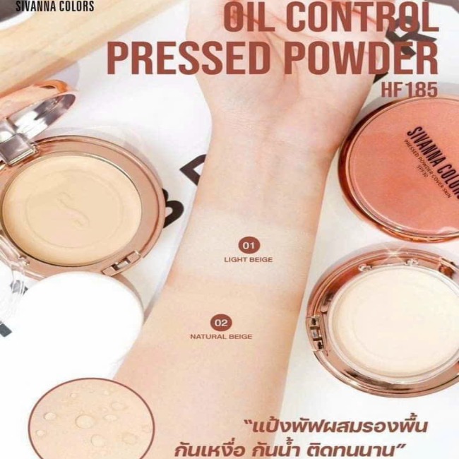 Phấn Phủ Dạng Nén Sivanna Colors Pressed Powder Cover Skin SPF 30+/PA+++HF185