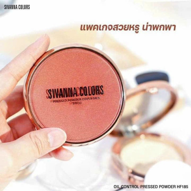 Phấn Phủ Dạng Nén Sivanna Colors Pressed Powder Cover Skin SPF 30+/PA+++HF185