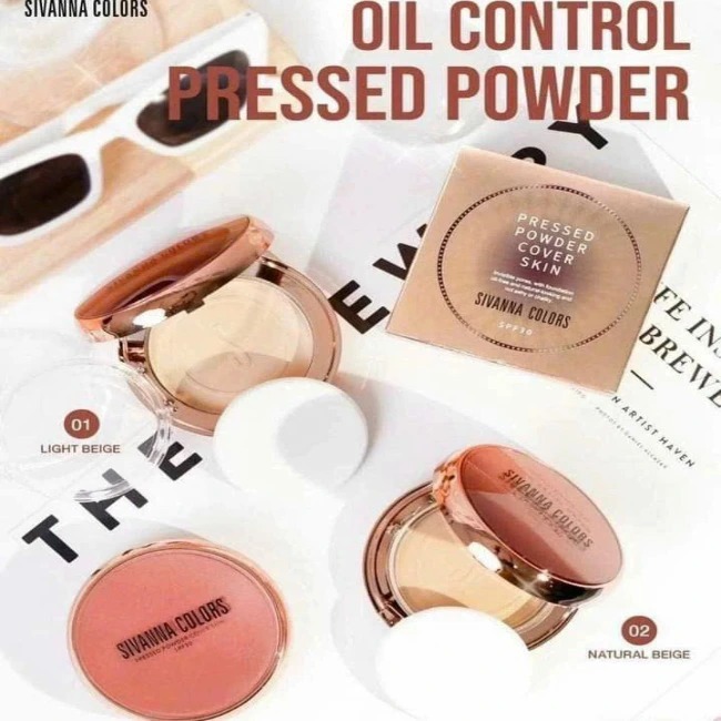 Phấn Phủ Dạng Nén Sivanna Colors Pressed Powder Cover Skin SPF 30+/PA+++HF185