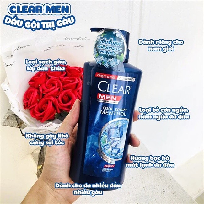 Dầu Gội Đầu Clear Anti Dandruff Bạc Hà 480ml