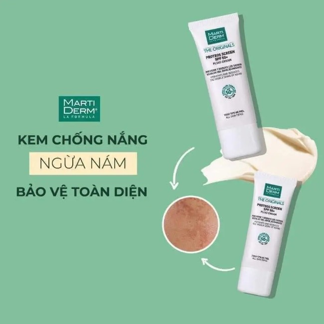 HLK Kem Chống Nắng Dưỡng Ẩm MartiDerm The Proteos Screen SPF50+ 40ml_Tây Ban Nha