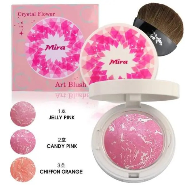 Phấn Má Hồng Mira Crystal Flower Art Blusher Hoa Cương