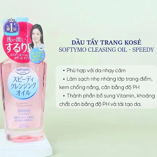 Dầu Tẩy Trang Kose Softymo Deep Cleansing Oil 230ml