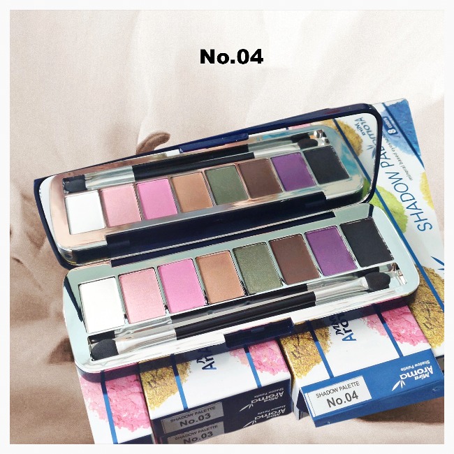 Phấn Mắt Mira Aroma Siêu Mịn 8 Ô 16g