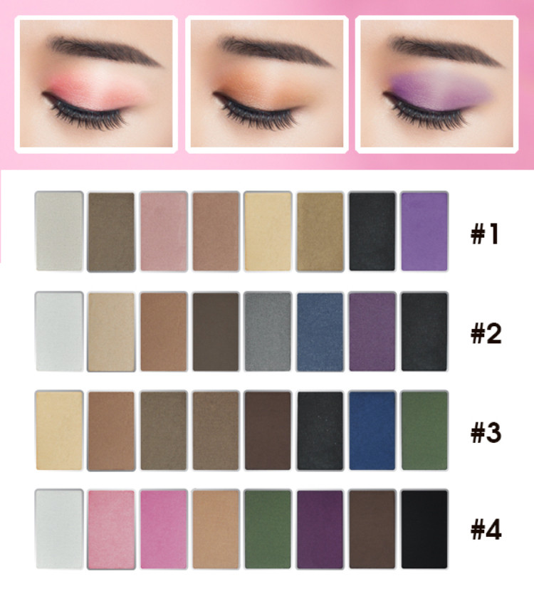 Phấn Mắt Mira Aroma Siêu Mịn 8 Ô 16g