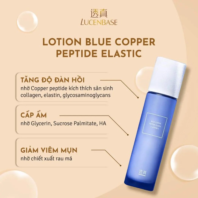 Nước Hoa Hồng Lucenbase Blue Copper Peptide Cấp Ẩm, Giảm Viêm, Chống Lão Hoá 120ml
