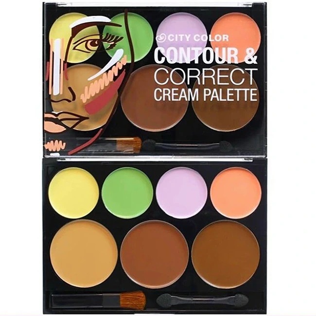 Phấn Khối-CKD City Color Contour & Correct Cream Palette 7Ô 180g