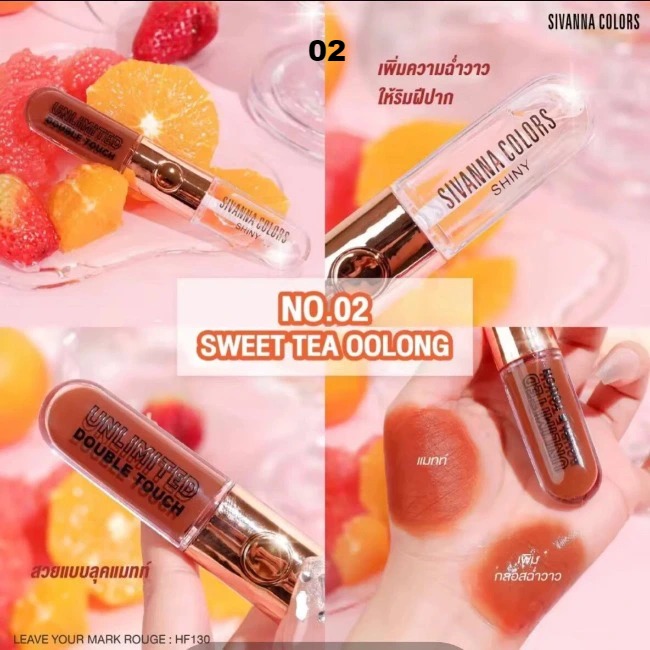 Son Kem Hai Đầu Sivanna Colors HF130 Thái Lan