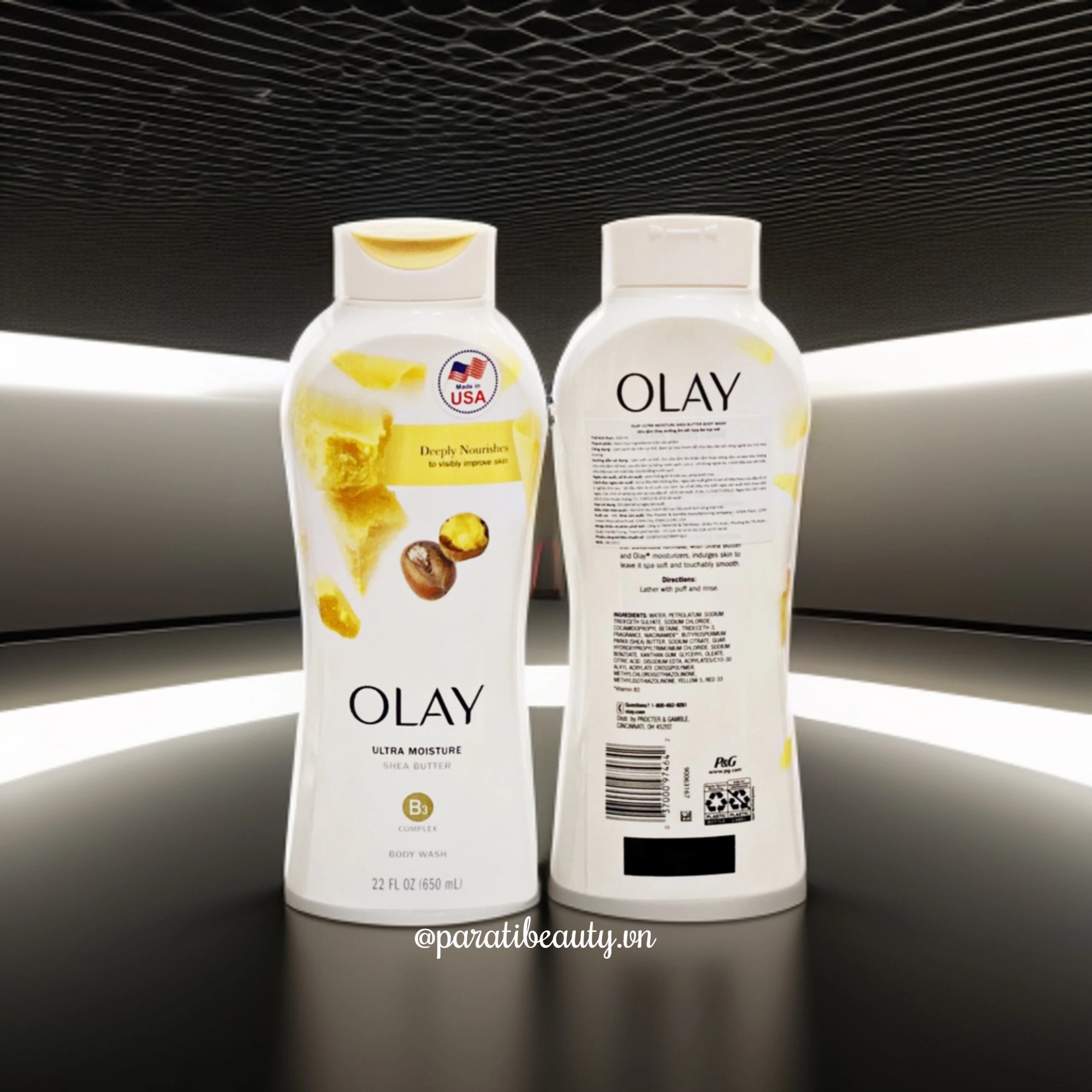 Sữa Tắm Bổ Sung Dưỡng Da Olay Ultra Moisture Shea Butter B3 650 ml
