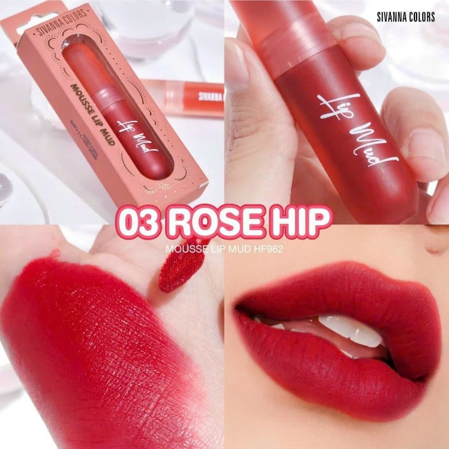 Son kem Sivanna Mousse Lip Mud HF962 Thái lan