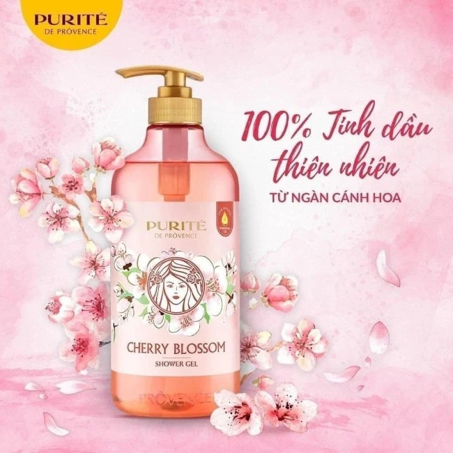 Sữa tắm thiên nhiên Purite de Provence 60ml, 250ml