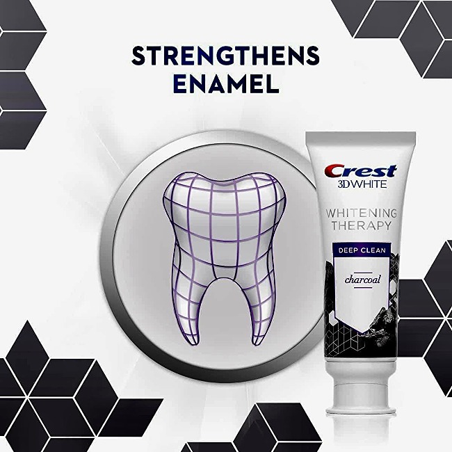 Kem đánh răng than hoạt tính Crest 3D 116g