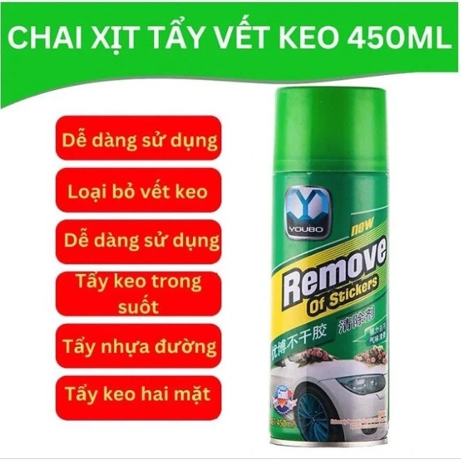 Chai xịt tẩy keo Remove of sticker 450ml