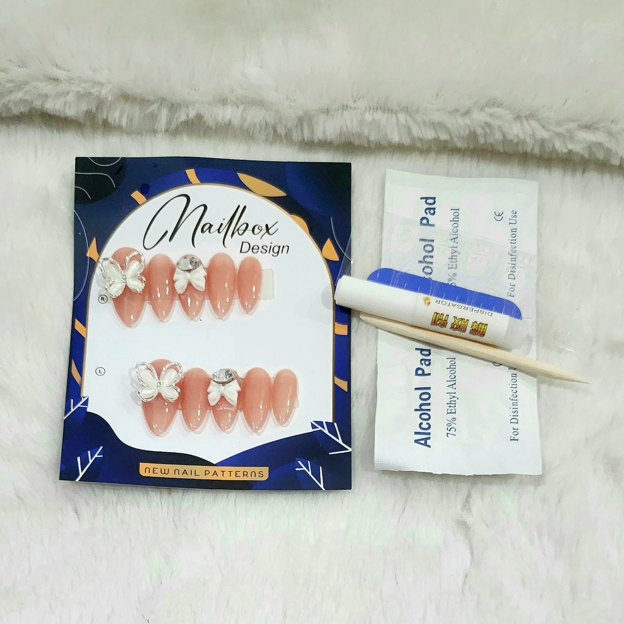 Bộ 10 m.óng ta.y gi.ả nhọn mẫu mới kèm keo dán