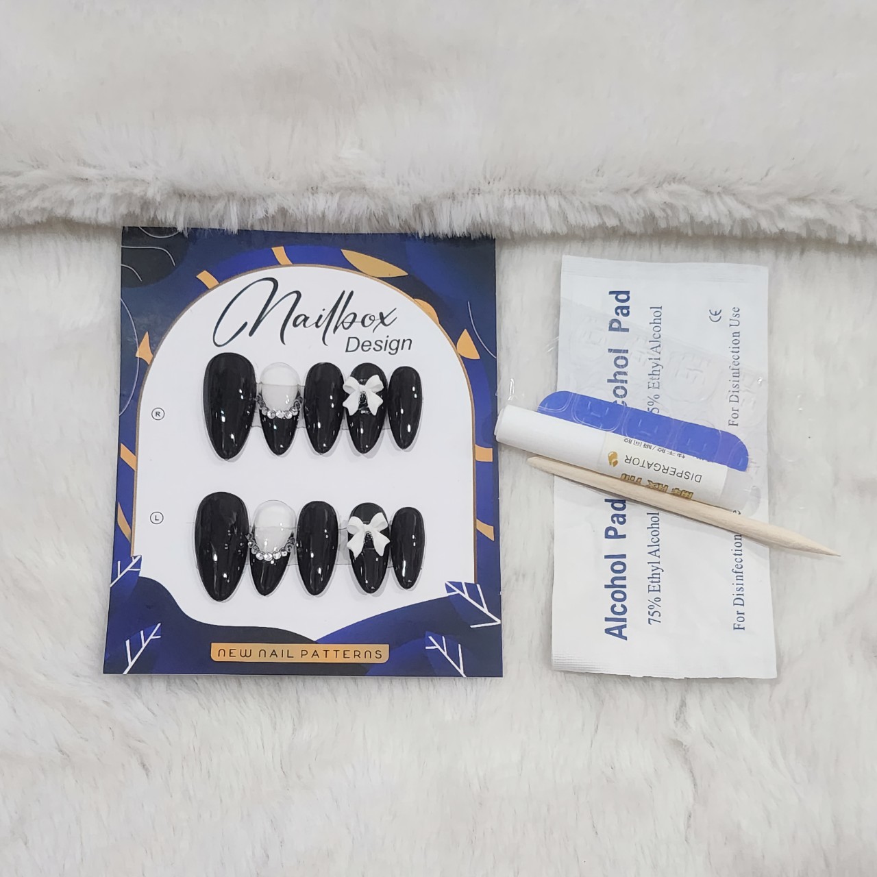 Bộ 10 m.óng ta.y gi.ả nhọn mẫu mới kèm keo dán