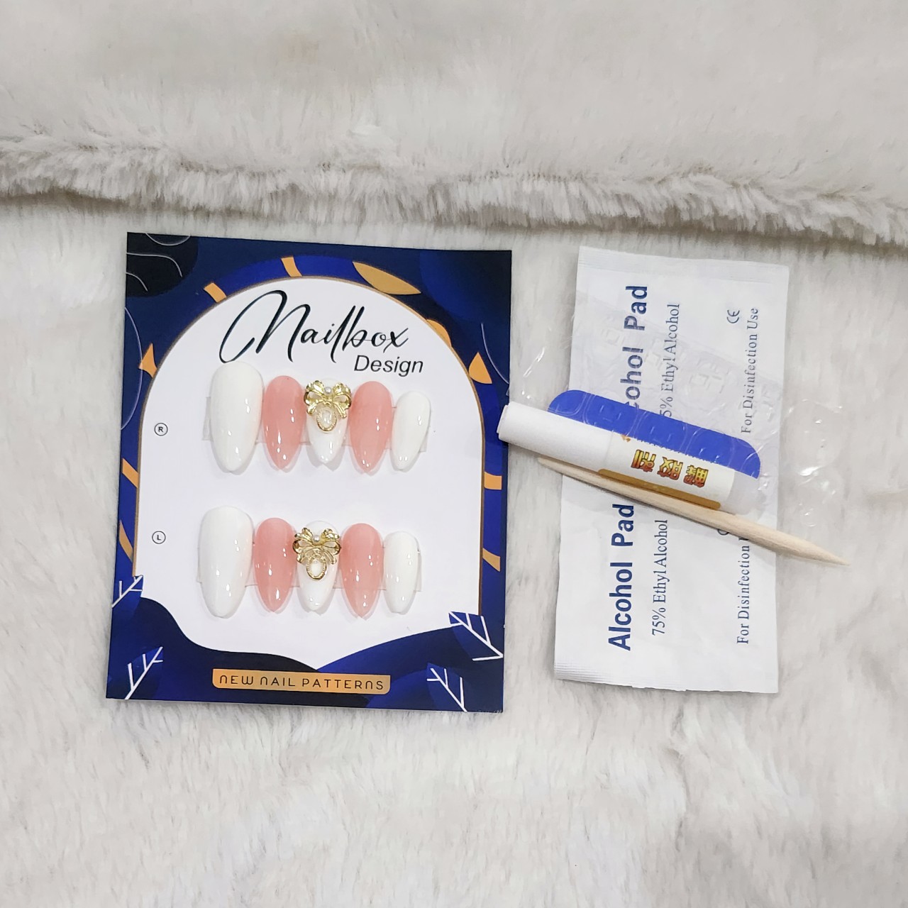 Bộ 10 m.óng ta.y gi.ả nhọn mẫu mới kèm keo dán